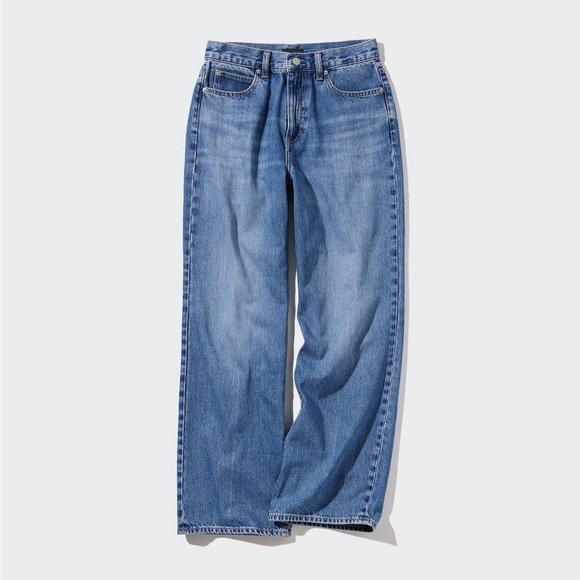 UNIQLO wide straight jeans, size 26, hardly worn - Picture 1 of 5